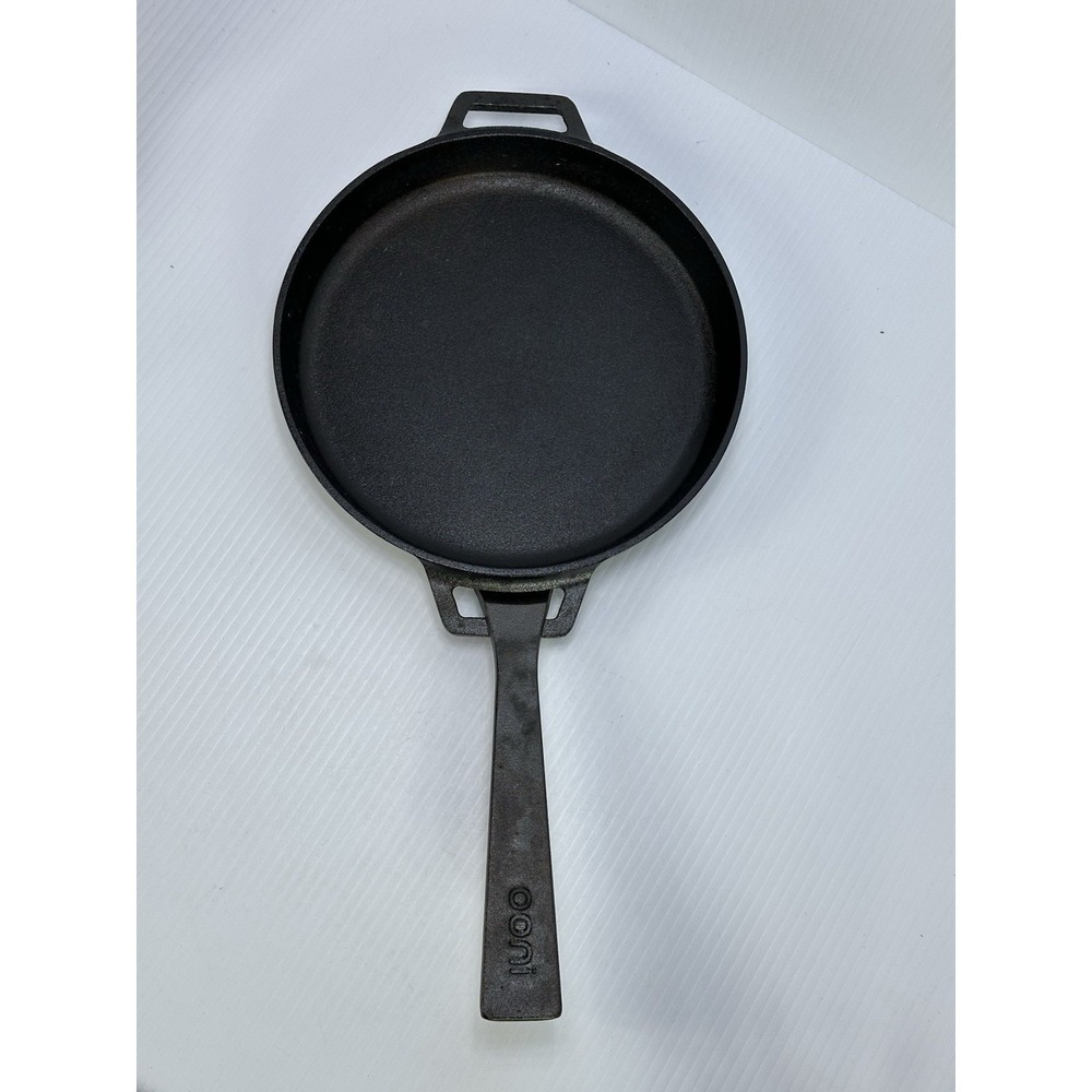 Ooni Cast Iron SKILLET Pan 9" Round Cast Removable Handle Pizza Oven Compatible